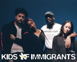 Men and women wearing Kids of Immigrants Fall 2023 Collection