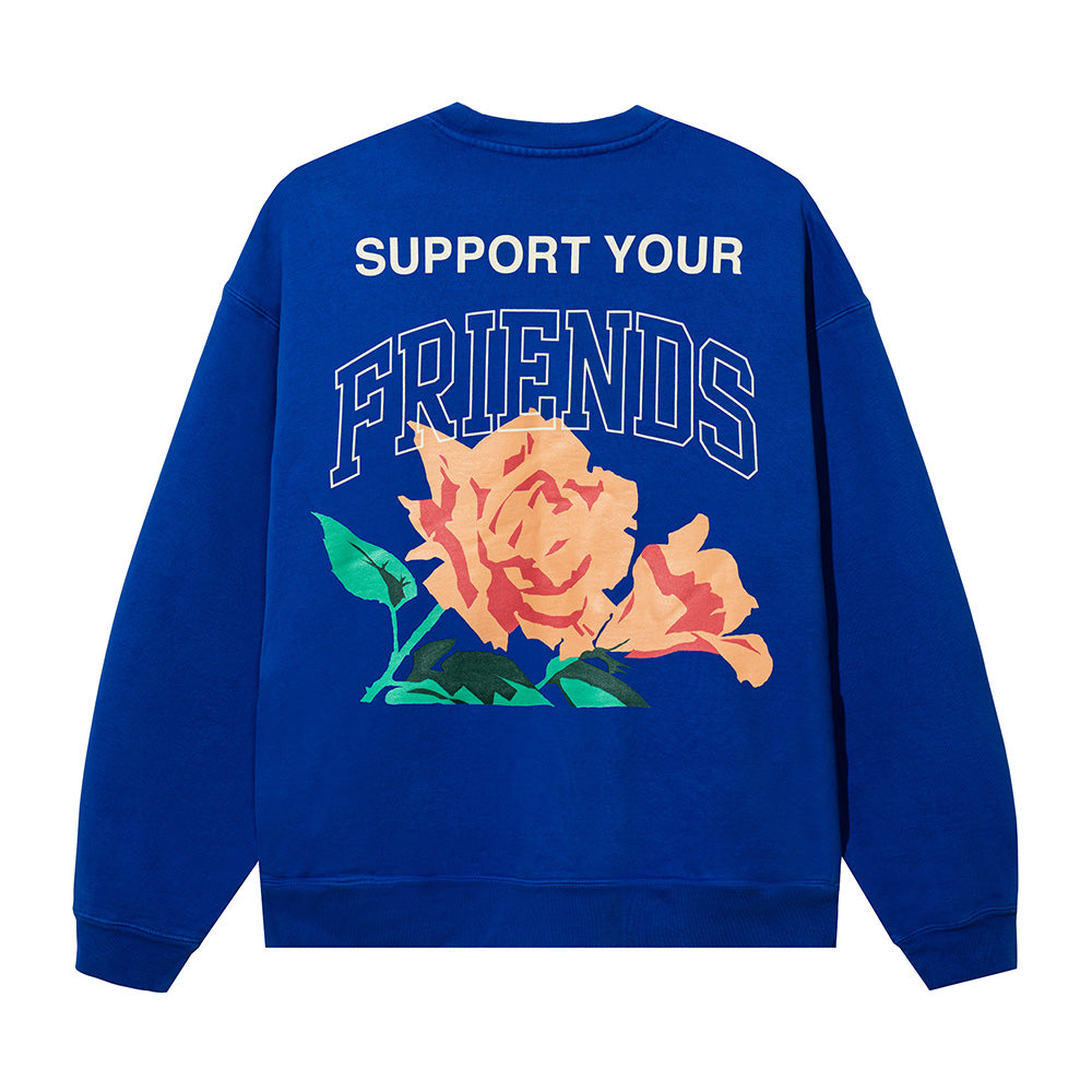 Kids Of Immigrants Support your Friends Floral Sweater back print