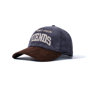 Kids Of Immigrants corduroy hat with embroidered support your friends