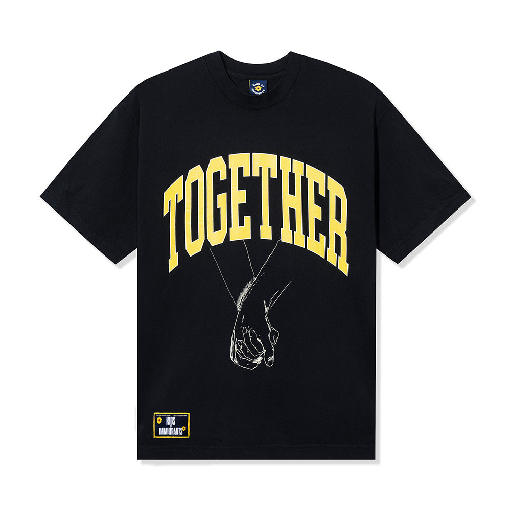Kids Of Immigrants Together Tee with hands holding print