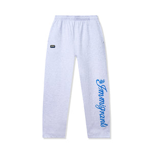 Kids Of Immigrants sweatpant in grey with immigrants print in script font