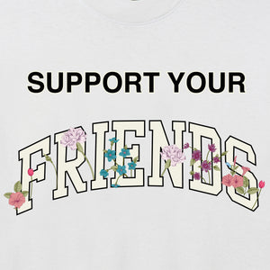 SUPPORT YOUR FRIENDS FLORAL L/S TEE