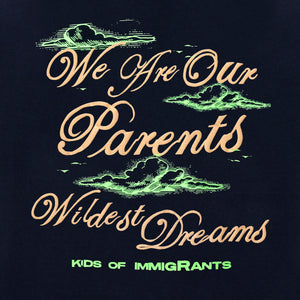 Kids Of Immigrants Cloud Tee navy back logo