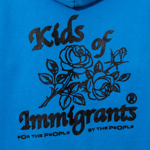 Kids Of Immigrants for the people by the people logo with roses