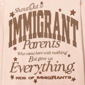 shout out to immigrant parents who came here with nothing but gave us everything print
