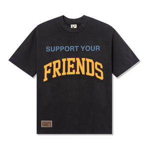 Kids Of Immigrants Support Your Friends Tee in Vintage Black front
